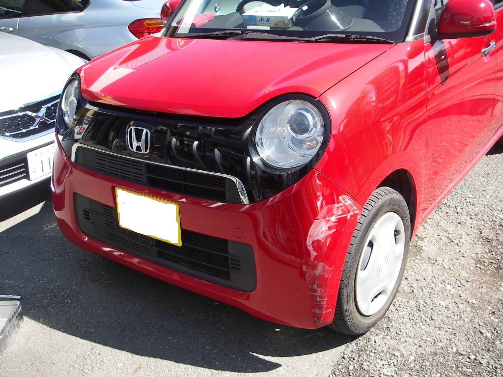 ホンダ　N-ONE フロントバンパー交換　